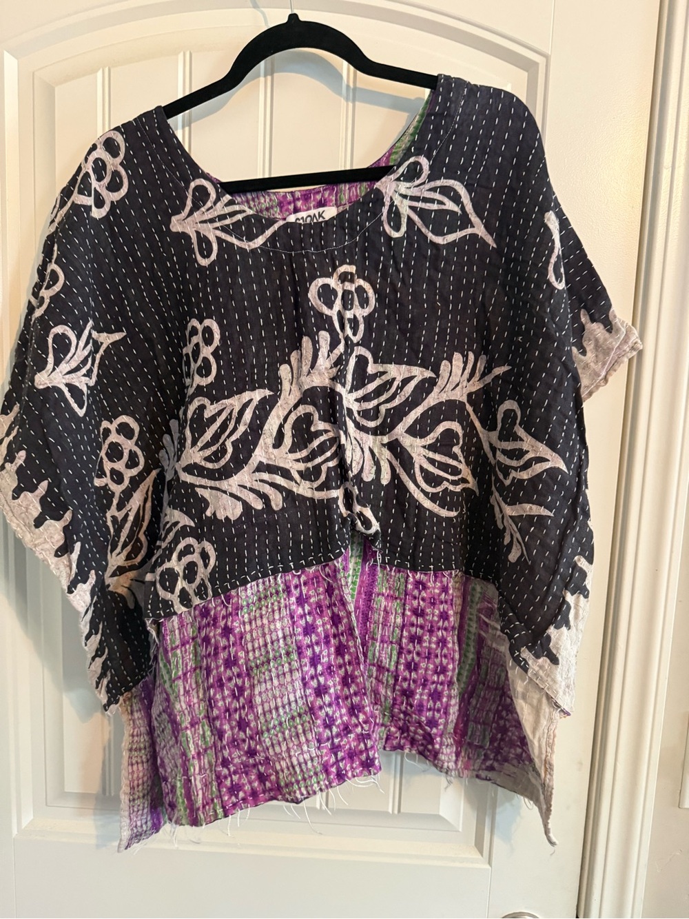 Shes1oak high-low Kantha  top